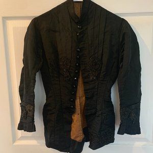 Rare Late 1800's Silk Handmade Jacket